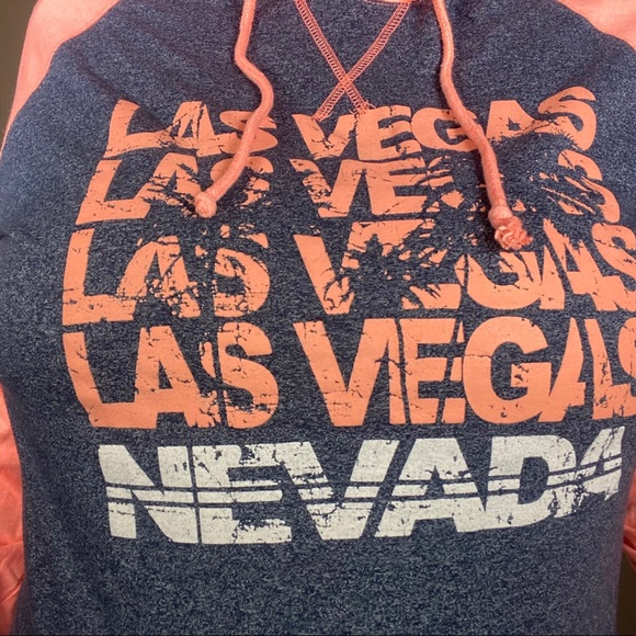 Neon and grey baseball tee hoodie. Soft and comfy - Picture 4 of 6